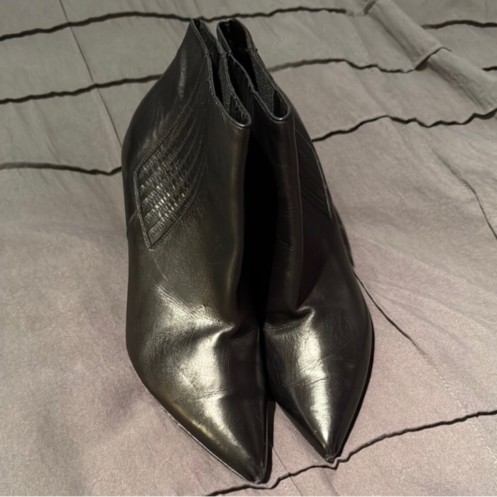 Celine Black Heeled Boots